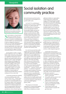 Journal of Community Nursing (JCN)