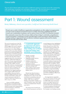Part 1: Wound assessment